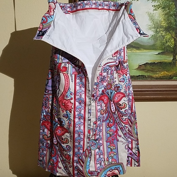 Hilfiger strapless dress paisley design h22 - Picture 5 of 6